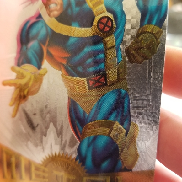 Vintage Marvel Metal trading card from 1995 Cyclops card #91 - Picture 2 of 16